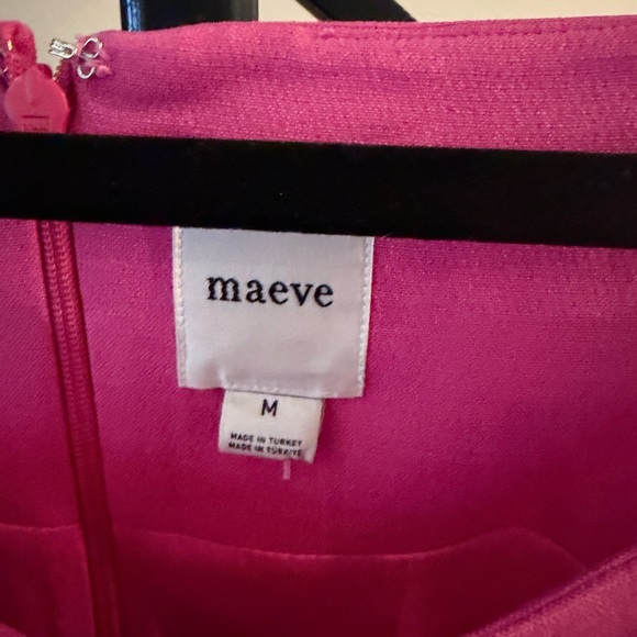 Anthropologie Fuchsia Buttoned Dress - Picture 5 of 5